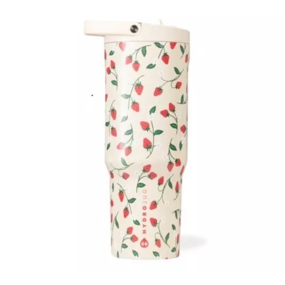 EUC HydroJug Strawberry Patterned Bottle